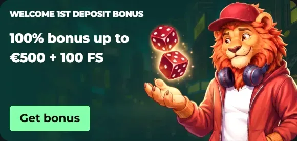 MySpinGo Casino welcome bonus banner: 100% up to €500 + 100 FS