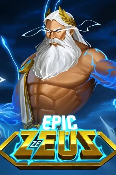Epic Zeus slot game featuring Zeus with lightning